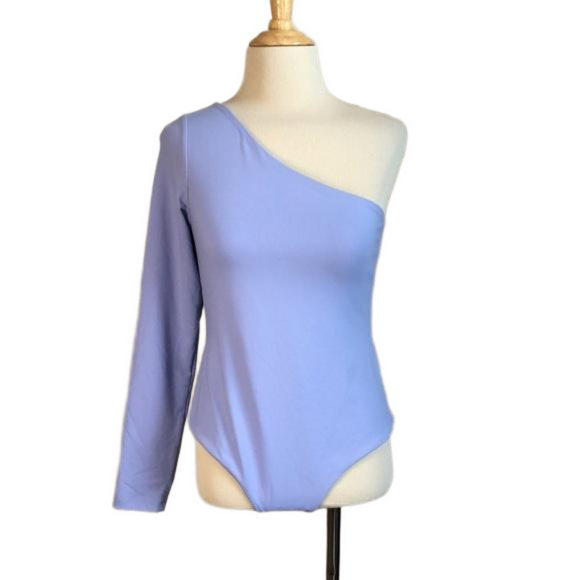 New SUSANA MONACO Womens Medium One-shoulder Bodysuit in Sweet Lavender Feminine - Picture 1 of 9